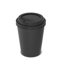 Blank paper coffee cup mock up