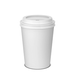 Blank paper coffee cup mock up