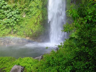 Waterfall in southern Chile