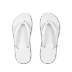 Pair of blank flip flops