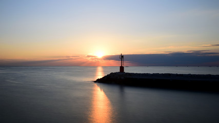 Porto di Cattolica all'alba