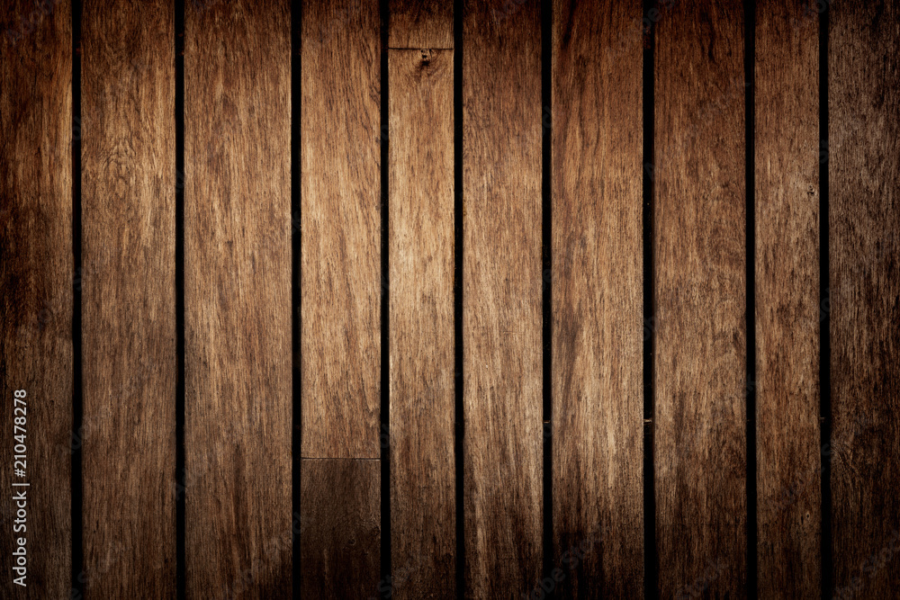 Wall mural rustic wood planks background, wood texture