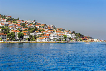 Fototapeta na wymiar Istanbul, Turkey, 19 July 2011: Kinali Island, Princes Islands district of Istanbul
