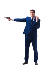 Obraz premium Businessman isolated on white background