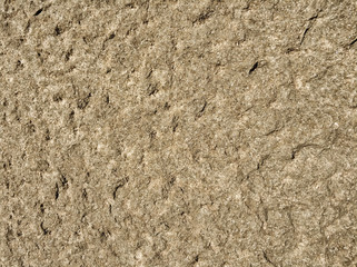 The beige colored wall with the cracked stucco texture background.