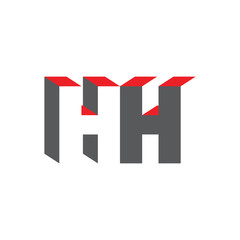 HH letter logo 3D vector