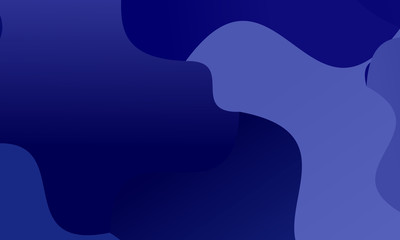 Dark blue background with wavy shapes, lines. Geometric pattern, backdrop. Typographic design 