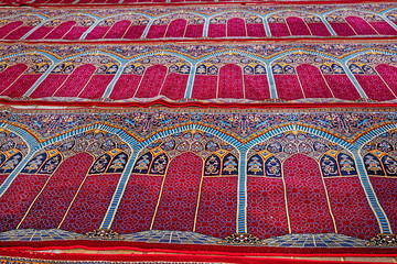 Mosque prayer carpets