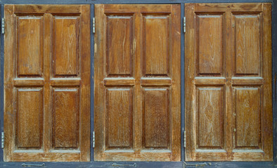 vintage wood windows set background