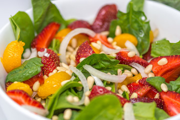 Summer Fruity Spinach Salad