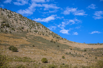 Fototapeta na wymiar Peloponnese equilibrium mountain landscape
