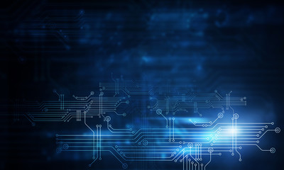 Circuit chip concept background