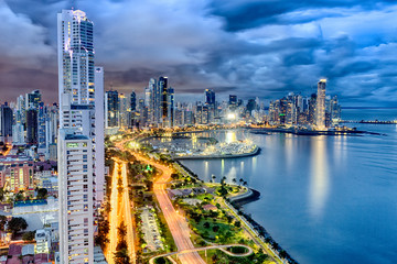 Panama City Skyline - obrazy, fototapety, plakaty