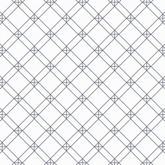 geometric vector pattern, repeating linear square and diamond shape with cross at each corner. pattern is on swatches panel