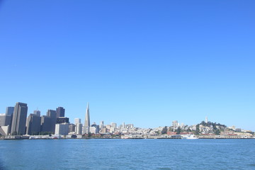 Obraz premium Morning view of the Financial District in San Francisco