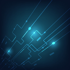 Abstract technology concept background, vector illustrator