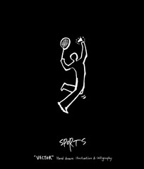 스포츠 포스터 / 손으로 그린 스포츠 그림