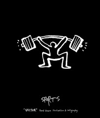 스포츠 포스터 / 손으로 그린 스포츠 그림