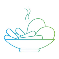 drumsticks chicken and sausages vector illustration design