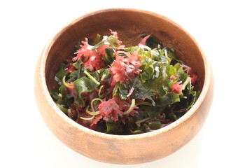 Japanese food, seaweed and agar salad bowl © jreika