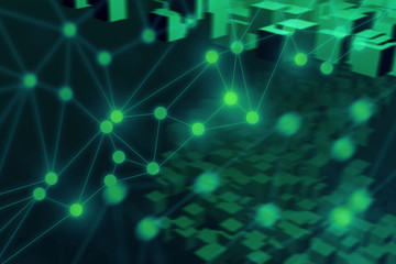 ai brain system data connecting to analysis , light internet social network background, illustration of global web with link to electric information, cyber with group of security, hacker online to net