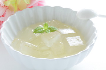 Aloe and syrup for healthy dessert image