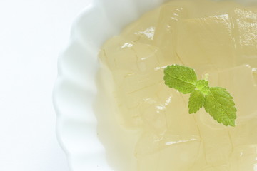 Aloe and syrup for healthy dessert image
