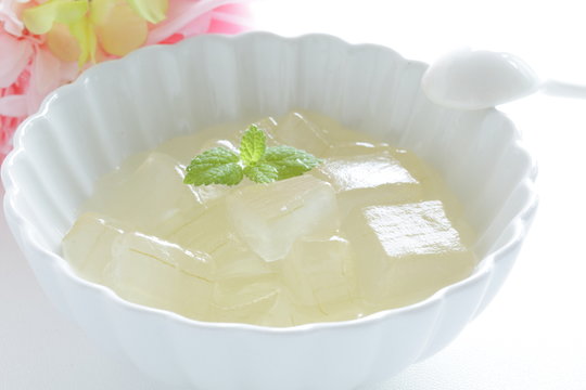 Aloe and syrup for healthy dessert image