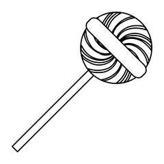 sweet lollipop isolated icon vector illustration design