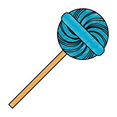 sweet lollipop isolated icon vector illustration design