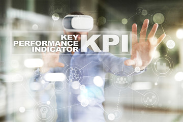 KPI. Key performance indicator. Business and technology concept.