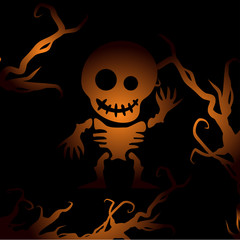 Vector Illustration of Halloween Background