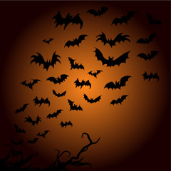 Fototapeta na wymiar Vector Illustration of Halloween Background