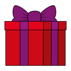gift box present icon vector illustration design