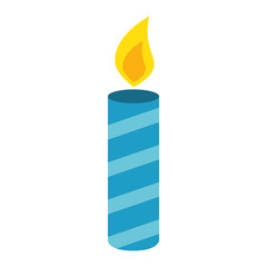 candle year isolated icon vector illustration design