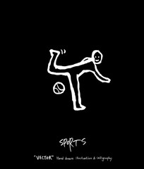 스포츠 포스터 / 손으로 그린 스포츠 그림