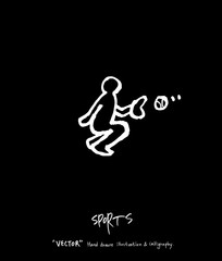 스포츠 포스터 / 손으로 그린 스포츠 그림