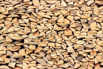 stack of wood, woodpile of firewood, background texture