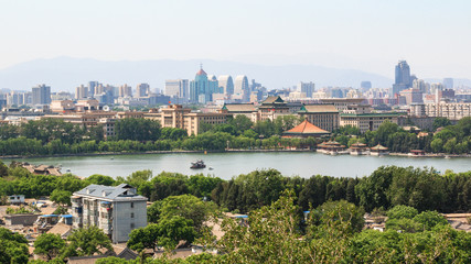 Obraz premium City landscape. View of the northern part of the capital.