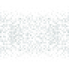 Abstract gray white background with mesh of squares. Mosaic. Geometric template.