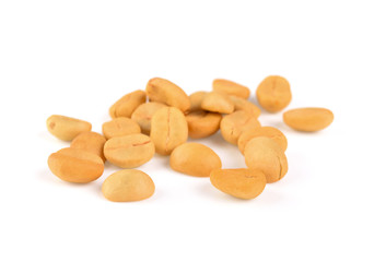 Coffee beans on white background