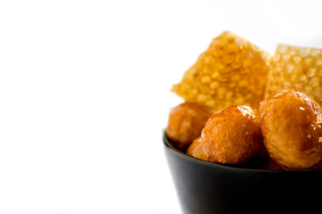 Oriental sweet (Zalabia) with bee wax