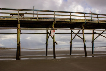 Warning on the beach