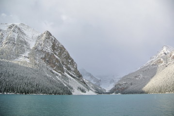 Mountains and lake