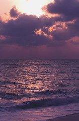 Picture set. Landscape sunrise Songkhla Sea