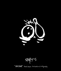 스포츠 포스터 / 손으로 그린 스포츠 그림