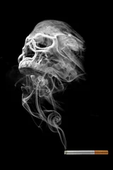 Photo sur Plexiglas Fumée Smoking is death (Concept of no smoking)