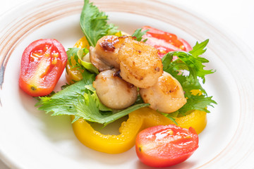 grilled scallops shell