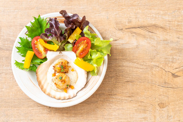 grilled scallops shell