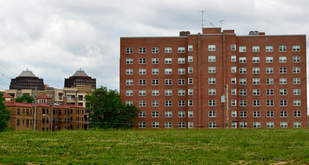 An apartment building in Kansas City, Missouri.